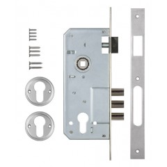 Корпус врезного замка с защёлкой 152/3MR (45 mm) w/b (никель)