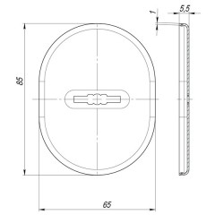 Декоративная накладка ESC 475 AB БРОНЗА на сувальдный замок