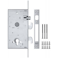 Корпус врезного цилиндрового замка с защёлкой 262R w/b
