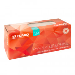 Дверная ручка на розетке Fuaro (Фуаро) FLOW DM WH-19 белый