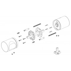 Ручка раздельная R.ART52.BALANCE MWSC-33 итальянский тисненый