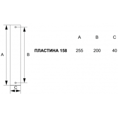 Дверная ручка 129/158 Cyl Palma Матовая латунь/латунь